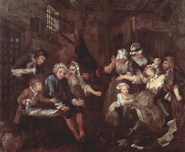 William Hogarth Der Lebensweg eines Wustlings china oil painting image